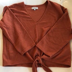 Madewell Texture & Thread Front-Tie Shirt